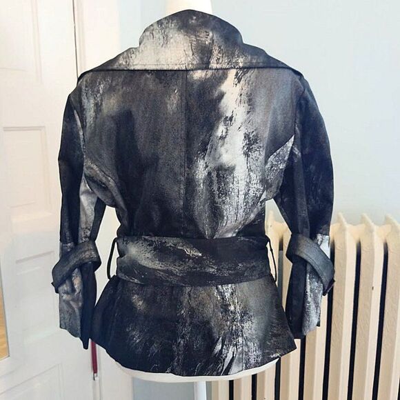 Cartise Jacket Spray Paint Splatter Evening Belt Art to Wear Formal Size 6 - Picture 4 of 11